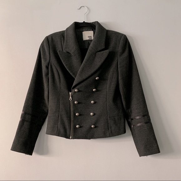 Anine Bing Crop Military Style Wool Jacket XS - Picture 2 of 13